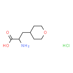ChemSpider 2D Image | 3-(Tetrahydro-2H-pyran-4-yl)alanine hydrochloride (1:1) | C8H16ClNO3
