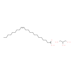 ChemSpider 2D Image | (13Z)-13-Docosenoic acid - 1,2,3-propanetriol (1:1) | C25H50O5