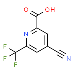 ChemSpider 2D Image | 4-Cyano-6-(trifluoromethyl)-2-pyridinecarboxylic acid | C8H3F3N2O2