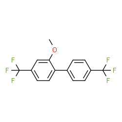 ChemSpider 2D Image | 2-Methoxy-4,4'-bis(trifluoromethyl)biphenyl | C15H10F6O