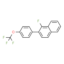 ChemSpider 2D Image | 1-Fluoro-2-(4-(trifluoromethoxy)phenyl)naphthalene | C17H10F4O