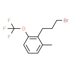 ChemSpider 2D Image | 2-(3-Bromopropyl)-1-methyl-3-(trifluoromethoxy)benzene | C11H12BrF3O