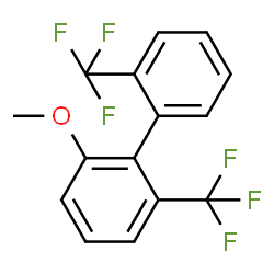 ChemSpider 2D Image | 2-Methoxy-2',6-bis(trifluoromethyl)biphenyl | C15H10F6O