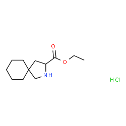 ChemSpider 2D Image | Ethyl 2-azaspiro[4.5]decane-3-carboxylate hydrochloride (1:1) | C12H22ClNO2