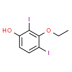 ChemSpider 2D Image | 3-Ethoxy-2,4-diiodophenol | C8H8I2O2