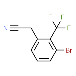 ChemSpider 2D Image | [3-Bromo-2-(trifluoromethyl)phenyl]acetonitrile | C9H5BrF3N