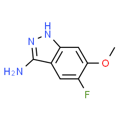 ChemSpider 2D Image | 5-Fluoro-6-methoxy-1H-indazol-3-amine | C8H8FN3O