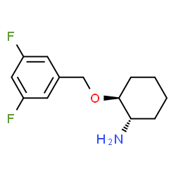 ChemSpider 2D Image | (1S,2S)-2-[(3,5-Difluorobenzyl)oxy]cyclohexanamine | C13H17F2NO