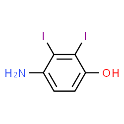 ChemSpider 2D Image | 4-Amino-2,3-diiodophenol | C6H5I2NO