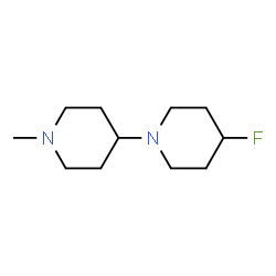 ChemSpider 2D Image | 4-Fluoro-1'-methyl-1,4'-bipiperidine | C11H21FN2