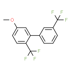 ChemSpider 2D Image | 5-Methoxy-2,3'-bis(trifluoromethyl)biphenyl | C15H10F6O