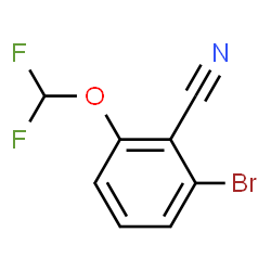 ChemSpider 2D Image | 2-Bromo-6-(difluoromethoxy)benzonitrile | C8H4BrF2NO
