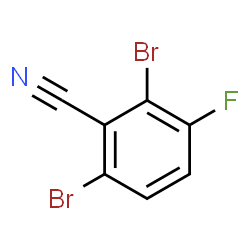 ChemSpider 2D Image | 2,6-Dibromo-3-fluorobenzonitrile | C7H2Br2FN