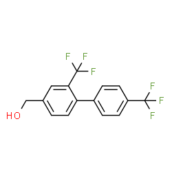 ChemSpider 2D Image | [2,4'-Bis(trifluoromethyl)-4-biphenylyl]methanol | C15H10F6O