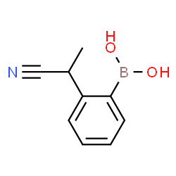 ChemSpider 2D Image | [2-(1-Cyanoethyl)phenyl]boronic acid | C9H10BNO2
