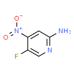 ChemSpider 2D Image | 5-Fluoro-4-nitro-2-pyridinamine | C5H4FN3O2