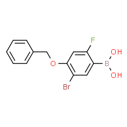 ChemSpider 2D Image | [4-(Benzyloxy)-5-bromo-2-fluorophenyl]boronic acid | C13H11BBrFO3