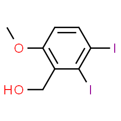 ChemSpider 2D Image | (2,3-Diiodo-6-methoxyphenyl)methanol | C8H8I2O2
