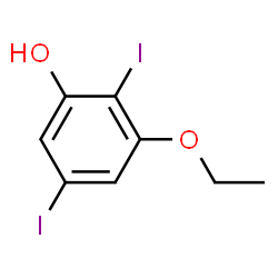 ChemSpider 2D Image | 3-Ethoxy-2,5-diiodophenol | C8H8I2O2