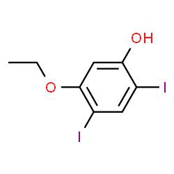 ChemSpider 2D Image | 5-Ethoxy-2,4-diiodophenol | C8H8I2O2