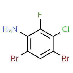 ChemSpider 2D Image | 4,6-Dibromo-3-chloro-2-fluoroaniline | C6H3Br2ClFN
