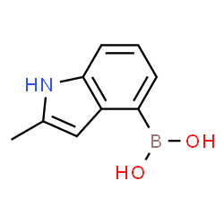 ChemSpider 2D Image | (2-Methyl-1H-indol-4-yl)boronic acid | C9H10BNO2