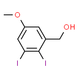 ChemSpider 2D Image | (2,3-Diiodo-5-methoxyphenyl)methanol | C8H8I2O2
