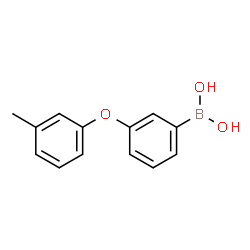 ChemSpider 2D Image | [3-(3-Methylphenoxy)phenyl]boronic acid | C13H13BO3