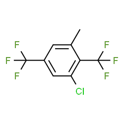 ChemSpider 2D Image | 1-Chloro-3-methyl-2,5-bis(trifluoromethyl)benzene | C9H5ClF6