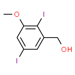 ChemSpider 2D Image | (2,5-Diiodo-3-methoxyphenyl)methanol | C8H8I2O2