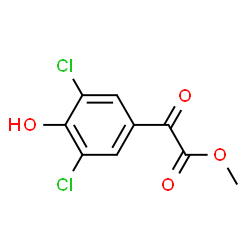 ChemSpider 2D Image | Methyl (3,5-dichloro-4-hydroxyphenyl)(oxo)acetate | C9H6Cl2O4