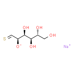 ChemSpider 2D Image | Sodium (2R,3S,4R,5R)-3,4,5,6-tetrahydroxy-1-thioxo-2-hexanolate (non-preferred name) | C6H11NaO5S
