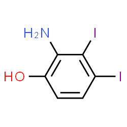 ChemSpider 2D Image | 2-Amino-3,4-diiodophenol | C6H5I2NO