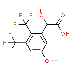 ChemSpider 2D Image | Hydroxy[5-methoxy-2,3-bis(trifluoromethyl)phenyl]acetic acid | C11H8F6O4