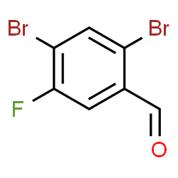 ChemSpider 2D Image | 2,4-Dibromo-5-fluorobenzaldehyde | C7H3Br2FO