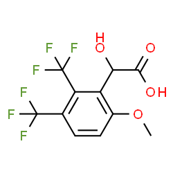 ChemSpider 2D Image | Hydroxy[6-methoxy-2,3-bis(trifluoromethyl)phenyl]acetic acid | C11H8F6O4