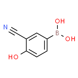 ChemSpider 2D Image | (3-Cyano-4-hydroxyphenyl)boronic acid | C7H6BNO3