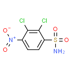 ChemSpider 2D Image | 2,3-Dichloro-4-nitrobenzenesulfonamide | C6H4Cl2N2O4S