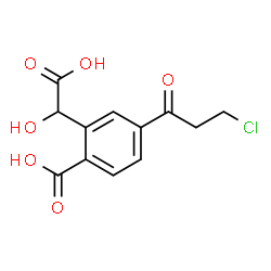 ChemSpider 2D Image | 2-[Carboxy(hydroxy)methyl]-4-(3-chloropropanoyl)benzoic acid | C12H11ClO6