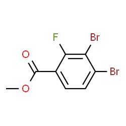 ChemSpider 2D Image | Methyl 3,4-dibromo-2-fluorobenzoate | C8H5Br2FO2