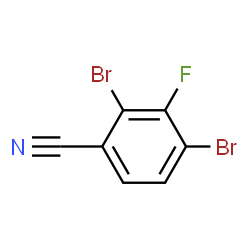 ChemSpider 2D Image | 2,4-Dibromo-3-fluorobenzonitrile | C7H2Br2FN
