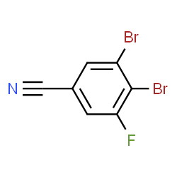 ChemSpider 2D Image | 3,4-Dibromo-5-fluorobenzonitrile | C7H2Br2FN