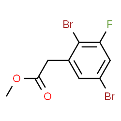 ChemSpider 2D Image | Methyl (2,5-dibromo-3-fluorophenyl)acetate | C9H7Br2FO2