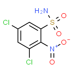 ChemSpider 2D Image | 3,5-Dichloro-2-nitrobenzenesulfonamide | C6H4Cl2N2O4S