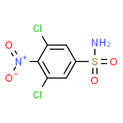 ChemSpider 2D Image | 3,5-Dichloro-4-nitrobenzenesulfonamide | C6H4Cl2N2O4S