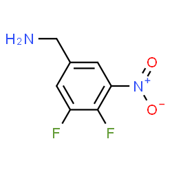 ChemSpider 2D Image | 1-(3,4-Difluoro-5-nitrophenyl)methanamine | C7H6F2N2O2