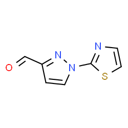 ChemSpider 2D Image | 1-(1,3-Thiazol-2-yl)-1H-pyrazole-3-carbaldehyde | C7H5N3OS