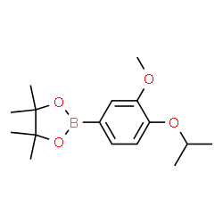 ChemSpider 2D Image | 2-(4-Isopropoxy-3-methoxyphenyl)-4,4,5,5-tetramethyl-1,3,2-dioxaborolane | C16H25BO4