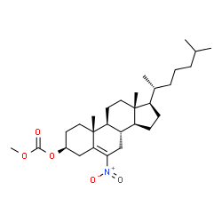 ChemSpider 2D Image | Methyl (3beta)-6-nitrocholest-5-en-3-yl carbonate | C29H47NO5