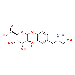 ChemSpider 2D Image | 4-[(2S)-2-Amino-3-hydroxypropyl]phenyl D-glucopyranosiduronic acid | C15H21NO8